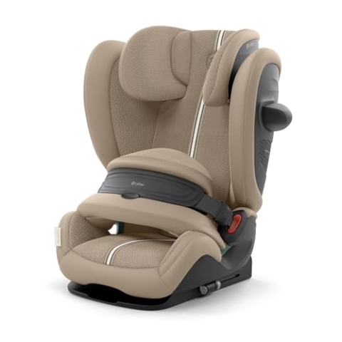 CYBEX Gold Kindersitz Pallas G2 i-Size Plus, 76-150 cm, Ab ca. 15 Monate bis ca. 12 Jahre (ca. 9 bis 50 kg), Almond Beige