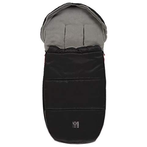 Kaiser 6571525 Louis Thermo Fleece Fußsack, schwarz