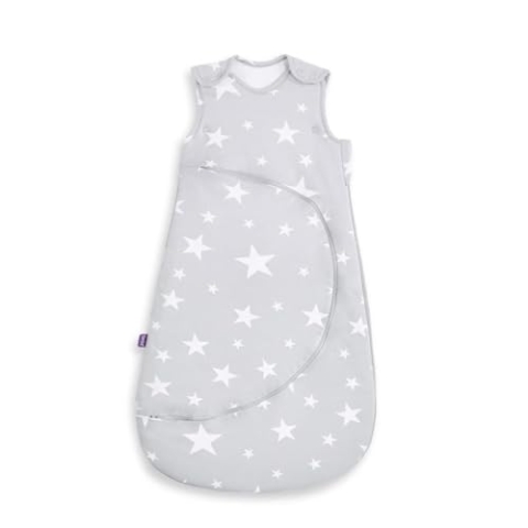 Snuz Pouch Baby Sleeping Bag - Super Soft Cotton, Makes Night Change Easier, Ideal Baby First Equipment Newborn - Perfect, White Stars 0-6 Months, 2.5 Tog, All Year Round