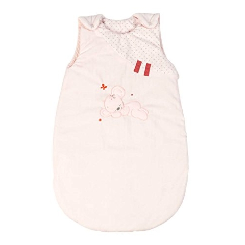 Nattou Ganzjahres-Schlafsack Maus Valentine, TOG 1.9, 70 cm, Adèle und Valentine, Rosa