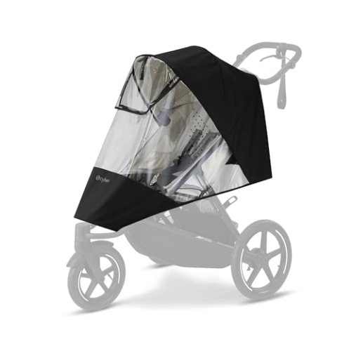CYBEX Gold Regenverdeck für Kinderwagen AVI SPIN, Mit reflektierenden Elementen, Transparent