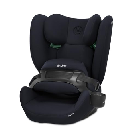 CYBEX Silver Kinder-Autositz Pallas B2 i-Size, ISOFIX, Gruppe 1/2/3 (9-50 kg), Ab ca. 15 Monate bis 12 Jahre, Inkl. Getränkehalter, Blue Moon