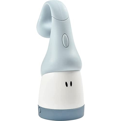BÉABA - Nachtlicht für Kinder und Babys - Kabellos - Sanftes Licht - Ergonomisch: lässt sich über Griffe und an Gitterbettchen hängen - Leuchtzeit 90 Stunden - Als Taschenlampe verwendbar - Blau