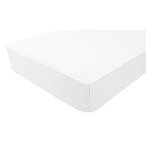 poyetmotte Spannbetttuch, wasserdicht, 60 x 125 x 10 cm, Weiß