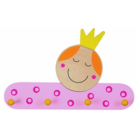 Niermann-Standby 937 - Garderobe Prinzessin - Hier hängt die kleine Prinzessin ihr Gewand auf. Garderobe aus Holz mit 4 Haken