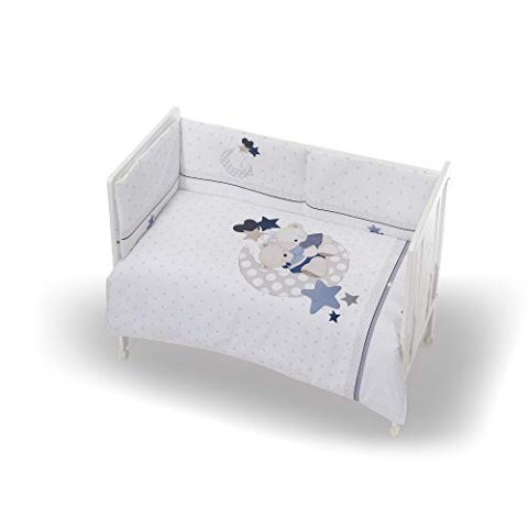 Koordiniertes Maxi-Kinderbett, Blau, 70 x 140 cm