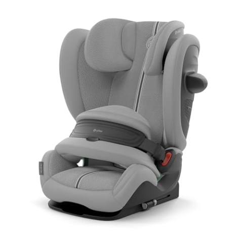 CYBEX Gold Kindersitz Pallas G2 i-Size Plus, 76-150 cm, Ab ca. 15 Monate bis ca. 12 Jahre (ca. 9 bis 50 kg), Stone Grey