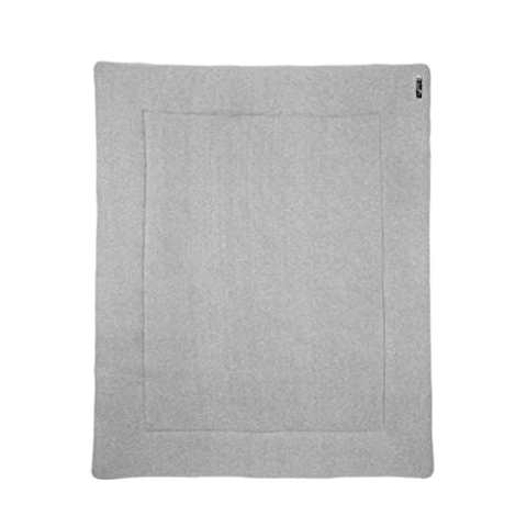 Meyco 2793004 Laufgittereinlage - Boxmatratze - Spieldecke - Velvet - 100% Baumwolle Feinstrick KNIT Basic Grau 77x97cm