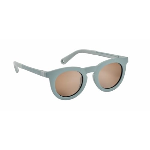 BÉABA, Kindersonnenbrillen 4-6 Jahre, 100% UV-Schutz - CAT 3, Seitenschutz, optimaler Tragekomfort, 360° verstellbare Bügel, an die Sehstärke anpassbar, Retro Kollektion, Sunshine Baltic Blue