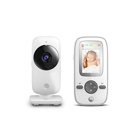 Motorola Baby MBP481 Digitales Babyfon mit Video-Display, Babyfon mit 5,1-cm-Display (2 Zoll) – Silberfarben (UK Plug)