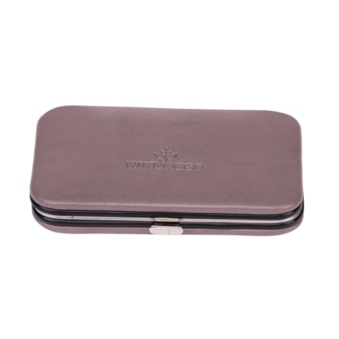 Windrose Merino Manicure Bügeletui 11 cm grau