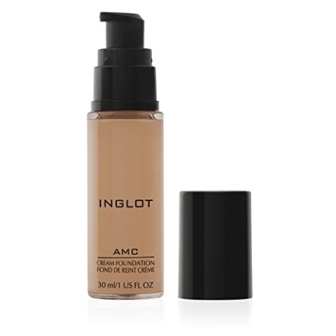 Inglot AMC Cream Foundation, Unterlage mit Natürlicher Deckkraft, Highlighter-Formel für Einen Strahlenden Teint, Enthält Vitamin E, Vegan, 30 ml : LW600