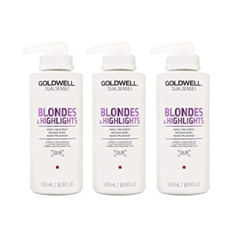 3 er Pack Goldwell DS Blondes & Highlights 60 Sek Treatment 500 ml