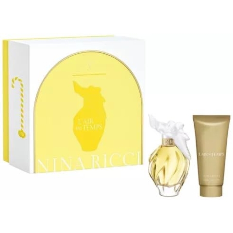 Nina Ricci L'Air Du Temps Geschenkset für Damen, Parfüm, Tempt, Eau de Toilette, Spray, 50 ml und Körperlotion 75 ml