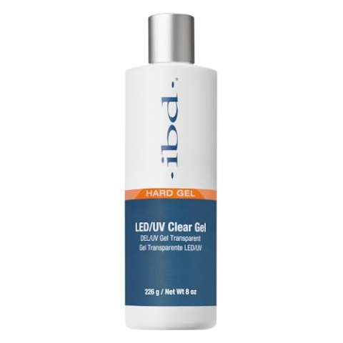 IBD Hard Gel – LED/UV Clear, 1er Pack (1 x 226 g) – MADE IN USA – Premium Aufbaugel für Gelnägel