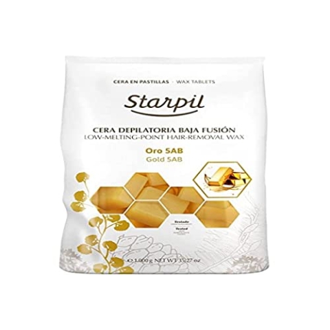Heisswachs GOLD CERA ORO 5AB titanium für Professionelle Haarentfernung Waxing STARPIL