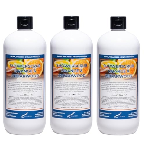 Showerscrub Orange & Cedarwood 3 x 1 Liter - Weiß