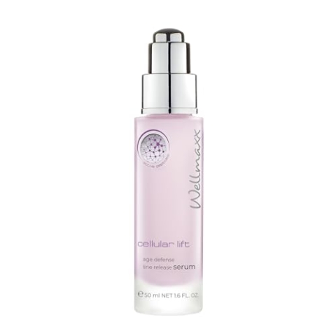 WELLMAXX cellular lift age defense line release serum - Anti-Aging-Pflegeserum für anspruchsvolle & trockene Haut, Lifting-Effekt, mit Hyaluron und Peptiden, 50 ml