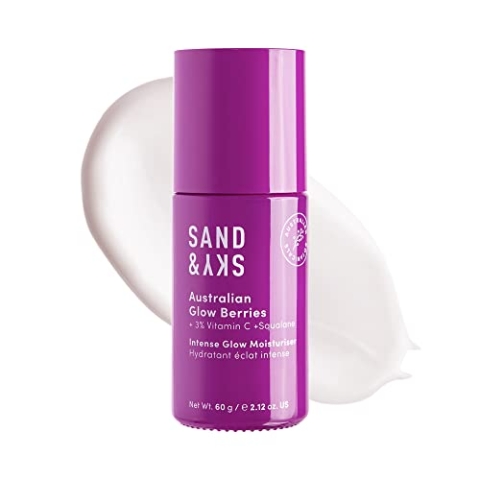 Sand & Sky Australian Glow Berries Intensive Glow Feuchtigkeitscreme – Aufhellende Vitamin C Gesichtscreme | Für Hautfeuchtigkeit, Kollagen-Boost, Faltenreduzierung | Kakadupflaume und veganem Squalan