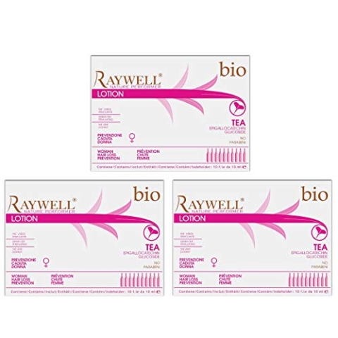 3er Tea Woman Hair Loss Prevention Ampullen Bio Raywell Vorbeugung 10 x 10 ml