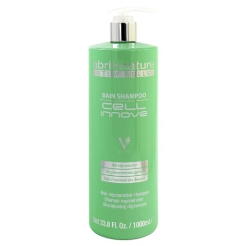 abril et nature - Cell Innove - Professionelles Haarshampoo - Junge, gesunde und glänzende Ausstrahlung - Haarbehandlung mit pflanzlichen Stammzellen - Regeneriert und verjüngt die Haarfaser - 1000 ml