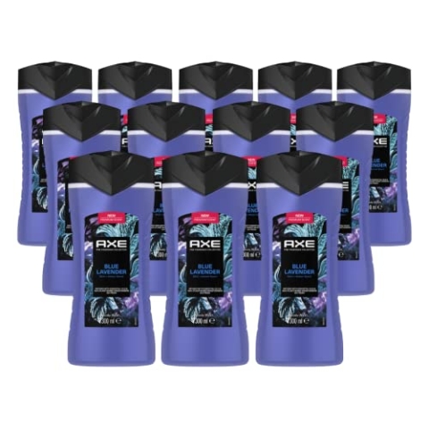 AXE Fine Fragrance Collection Blue Lavender Duschgel, für 12 Stunden Frische mit dem Duft von Premium Parfum - 6 x 300 ml - Vorteilspack