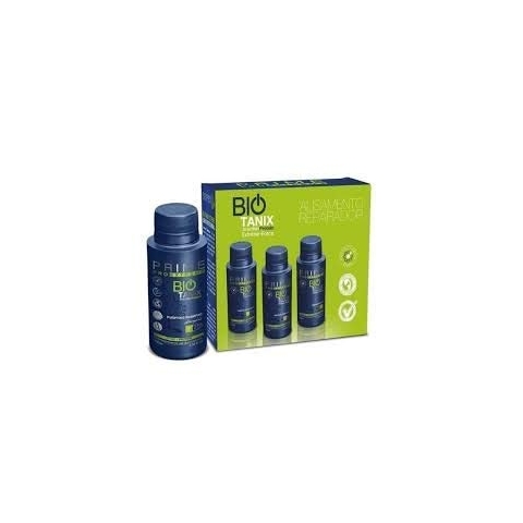 Bio Tanix Prime, Glättendes Haarpflege-Set, Brazilian Protein & Keratin, 3x100ml (Shampoo, Reducer, Haarmaske), für glattes Haar