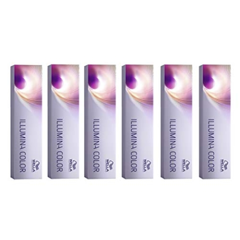 6er Wella Professionals Illumina Color 10/1 Hell Lichtblond Asch 60 ml