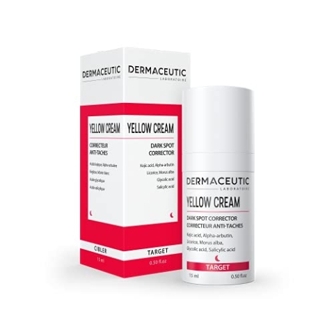 Dermaceutic Yellow Cream - Teint-Aufheller - Aufhellende Gesichtscreme bei einem unregelmäßigen Teint - Pigmentierungscreme