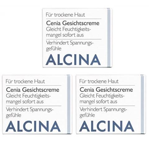 3er T Cenia Gesichtscreme pflegende Kosmetik Alcina gleicht Feuchtigkeitsmangel sofort aus je 50 ml = 150 ml