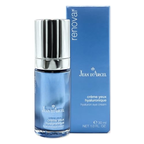 JEAN D'ARCEL RENOVAR crème yeux hyaluronique – Anti-Falten Augencreme – Mit Hyaluronsäure & Kamelien-Öl – Hyaluron Eye Cream – 30 ml
