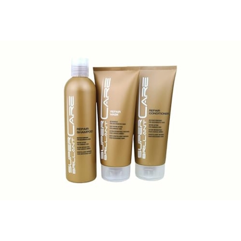 Super Brillant Care Repair Shampoo 250ml + Conditioner 200ml + Maske 200ml HairHaus