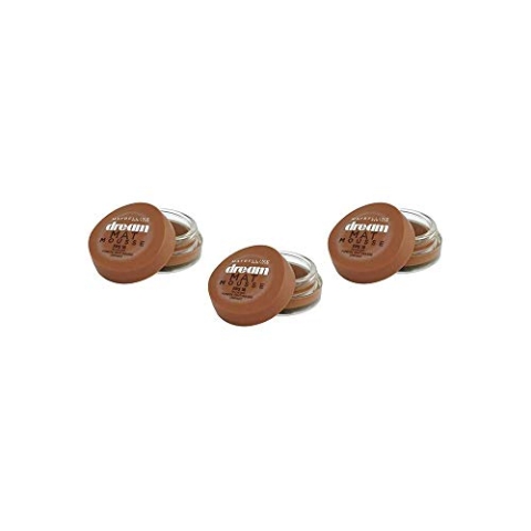 Maybelline New York Grundierung dream matte mousse 70 Cocoa, 3er Pack (3 x 18ml)