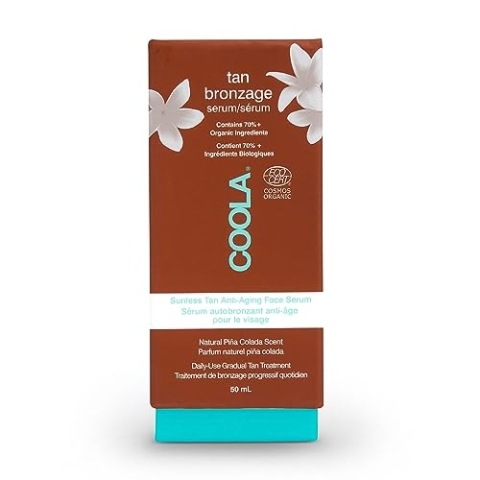 COOLA Sonnenschutzserum für das Gesicht, Sonnenfreie Bräune und Anti-Aging-Gesichtsserum, 50 ml