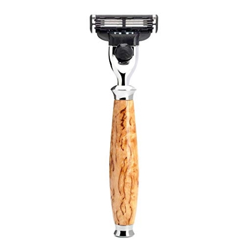 MUEHLE Rasiermesser mit 3 Klingen Gillette Mach3 Purist I, 0,5 kg