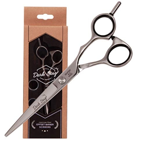Dark Stag DS+ Offset Professionelle Friseurschere – hitzebehandelter, langlebiger Edelstahl für ultimatives Frisieren, Schneiden und Stylen (17,8 cm)