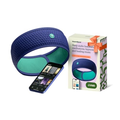 HoomBand | Bluetooth-Schlaf-Kopfhörer | Stirnband für Schlaf, Reisen, Meditation | freier Zugang zu hypnotischen Geschichten und Geräuschen von Schlafexperten