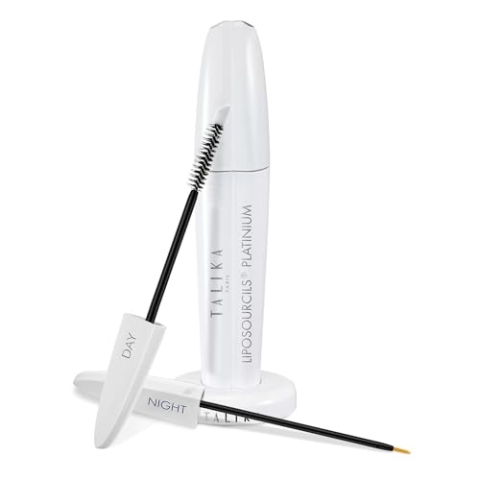 Talika Eyebrow Lipocils Platinium Augenbrauen Serum Tag & Nacht - Brow Booster - Natürliche Augenbrauen Wachstum Pflege für Vollere, Dichte Augenbrauen - 2 x 8,5 ml