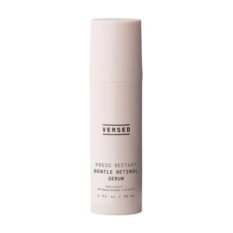 Versed Press Restart Gentle Retinol Serum - Bakuchiol Retinol Alternatives Anti Aging Serum für gleichmäßigen Hautton, feine Linien und Falten - Sanfte Retinol Nachtcreme für empfindliche Haut - Vegan