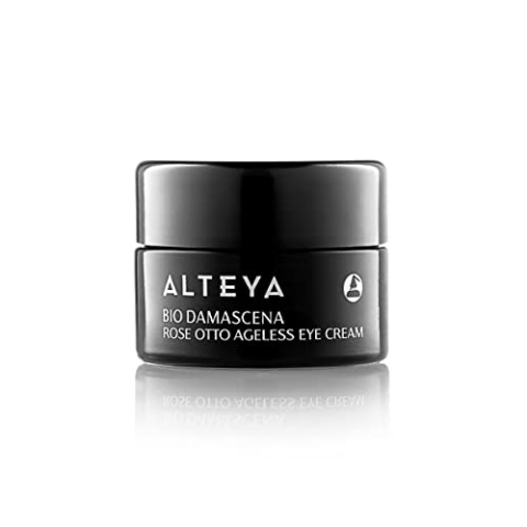 Alteya Bio Ageless Augenkonturcreme 15ml - Natrue-Zertifiziert - Anti-Aging Augencreme gegen Falten und Angeri - Mit reines Rosenöl und Pracaxi-Extraktnge - Alle Hauttype
