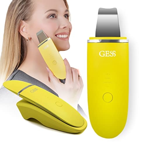 GESS Exotic Ultraschall-Gesichtsreiniger, 7 Arten der Behandlung, Peeling Phonophorese, Ionenreinigung, Chromotherapie Desinkrustation, USB