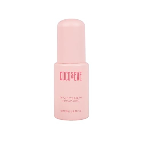 Coco & Eve Depuff Eye Cream Creme für die untere Augenpartie gegen Schwellungen, dunkle Augenringe und Fältchen. Strafft, hellt auf, revitalisiert und glättet feine Linien. (20ml)