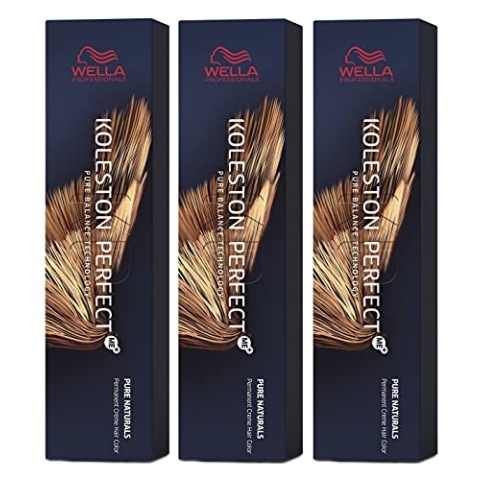 3er Wella Koleston Perfect ME+ 5/2 Hellbraun Matt 60 ml