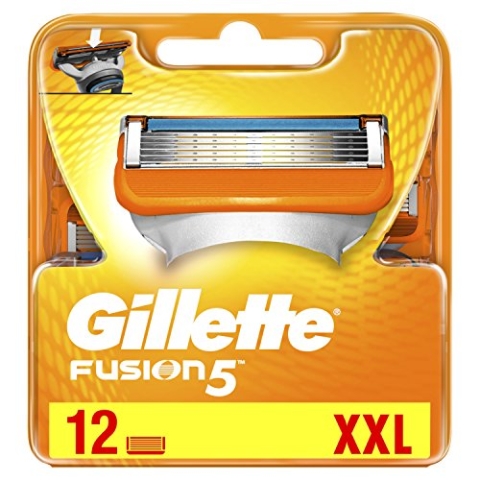 Gillette Fusion Rasierklingen für Männer, 12 Stück