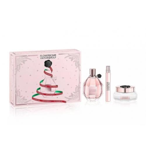 VIKTOR&ROLF FLOWERBOMB Eau de PArfum 100ml + EDP 10ml + Body Cream 200ml