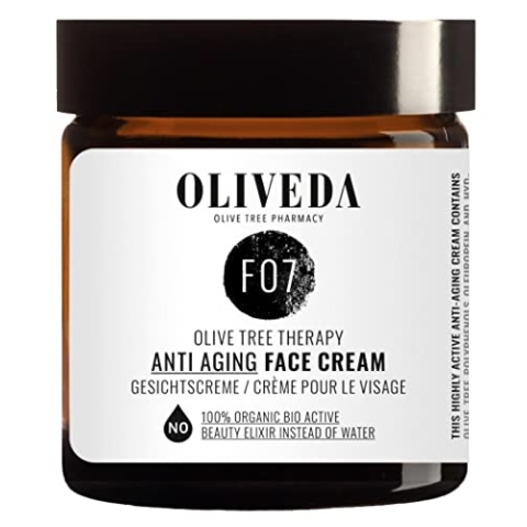 Oliveda F07 - Gesichtscreme Anti Aging mit Avocado-Öl | natürliches Anti-Aging Lift Creme + Anti-Falten + reduziert schlaffe Haut & Altersflecken + feuchtigkeitspendend mit organischen Inhaltsstoffen - 50 ml