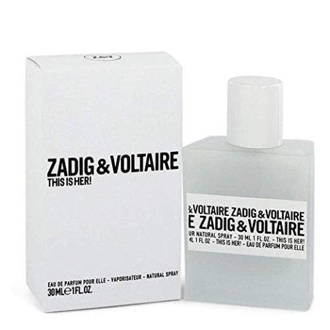 ZADIG&VOLTAIRE Damen Eau de Parfum This Is Her 30 ml, Sambacjasmin (Melati Putih), Rosa Pfeffer