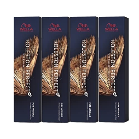4er Wella Koleston Perfect ME+ 8/07 Hellblond Natur Braun 60 ml