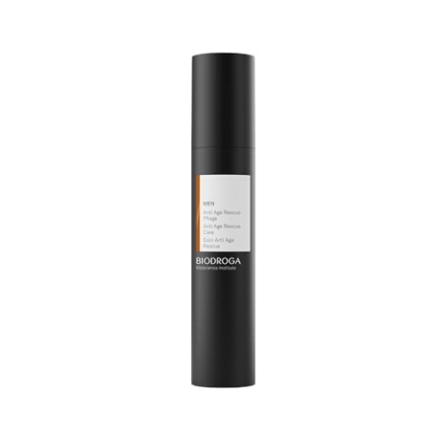 BIODROGA Bioscience Institute - Men Anti Age Rescue Pflege 50ml - Anti Aging Gesichtspflege für Männer – Straffung und Vitalität - Silikonfrei, Mineralölfrei, Parabenfrei
