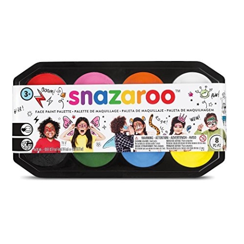Snazaroo Schminkfarbe Jumbo Farbpalette 8 x 18ml